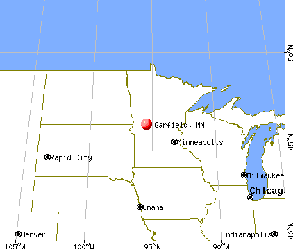 Garfield, Minnesota map
