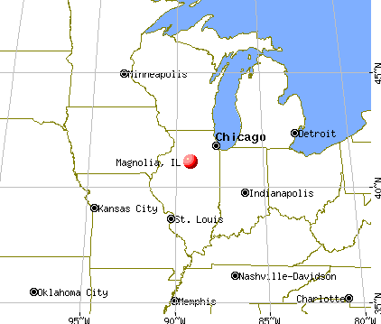 Magnolia, Illinois map