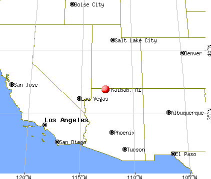 Kaibab, Arizona map