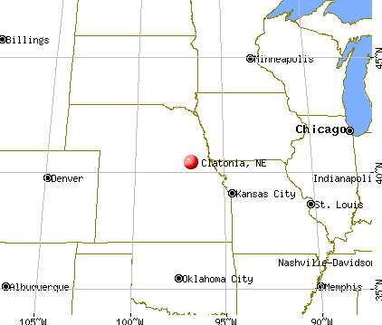 Clatonia, Nebraska map