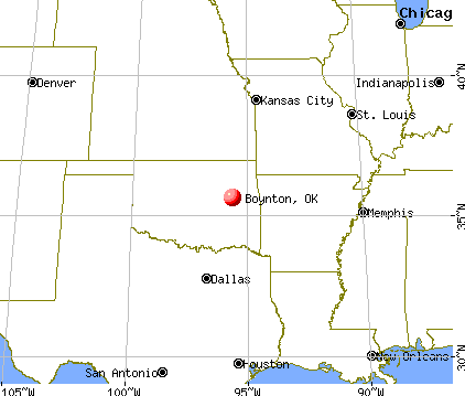 Boynton, Oklahoma map