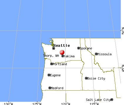 Thorp, Washington map