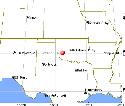 Gotebo, Oklahoma map