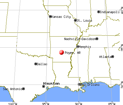 Poyen, Arkansas map