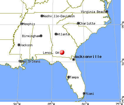 Lenox, Georgia map