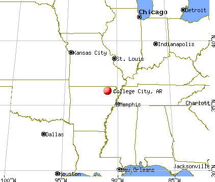 College City, Arkansas map