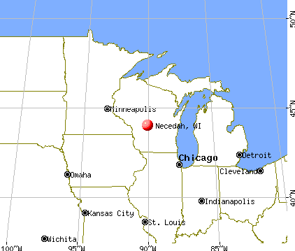 Necedah, Wisconsin map