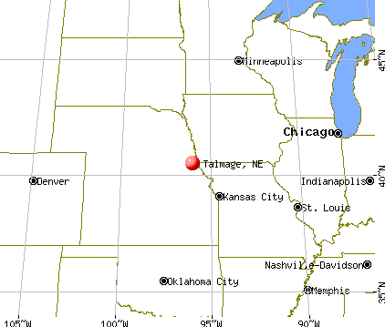 Talmage, Nebraska map