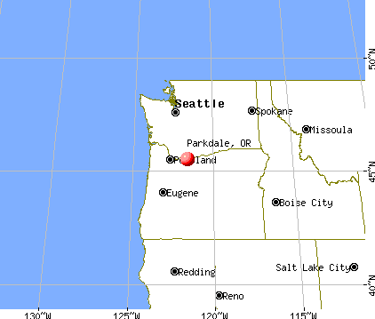 Parkdale, Oregon map