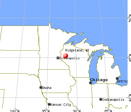 Ridgeland, Wisconsin map