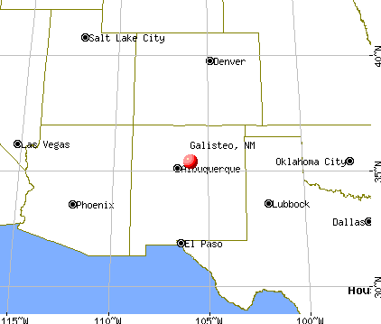Galisteo, New Mexico map