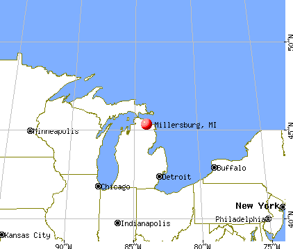 Millersburg, Michigan map