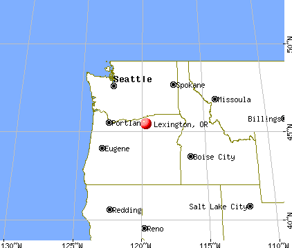 Lexington, Oregon map