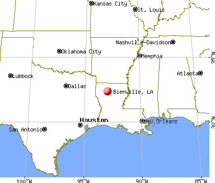 Bienville, Louisiana map