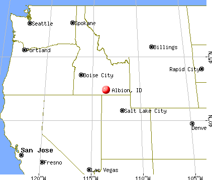 Albion, Idaho map
