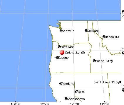 Detroit, Oregon map