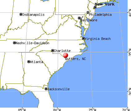Butters, North Carolina map