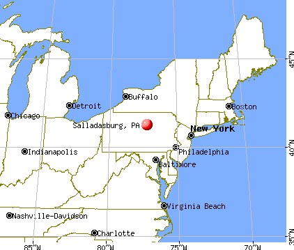 Salladasburg, Pennsylvania map