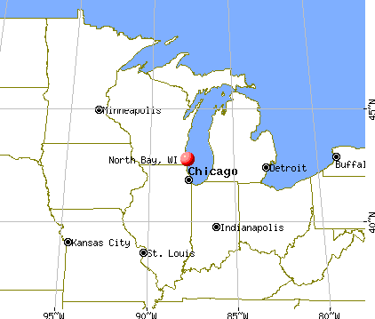 North Bay, Wisconsin map