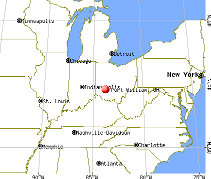 Port William, Ohio map