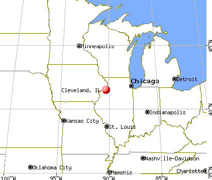 Cleveland, Illinois map