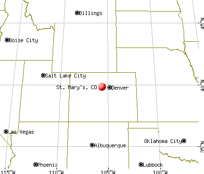 St. Mary's, Colorado map
