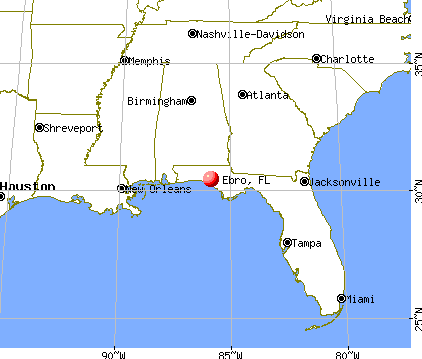 Ebro, Florida map