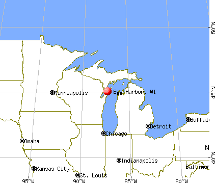 Egg Harbor, Wisconsin map