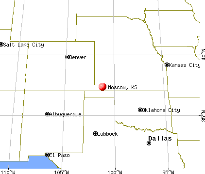 Moscow, Kansas map