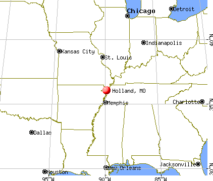 Holland, Missouri map