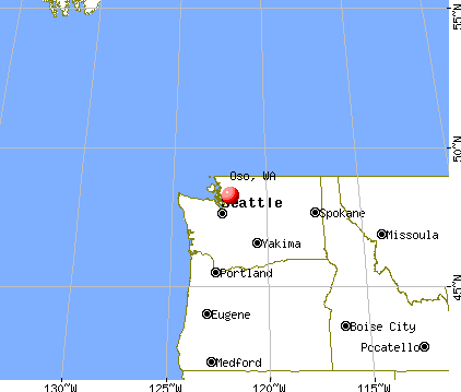 Oso, Washington map