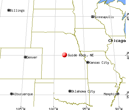 Guide Rock, Nebraska map