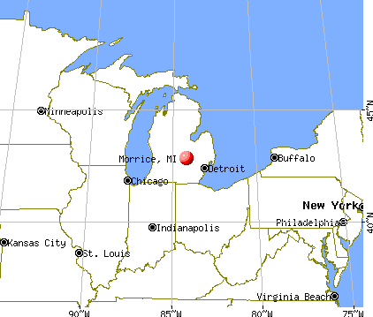 Morrice, Michigan map