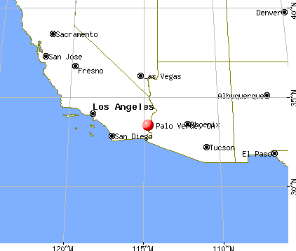 Palo Verde, California map