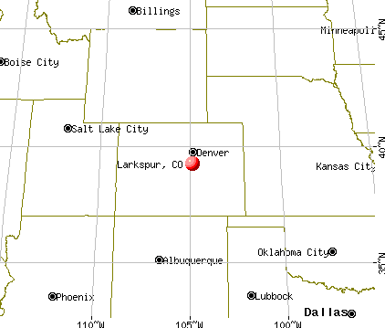 Larkspur, Colorado map
