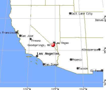 Goodsprings, Nevada map