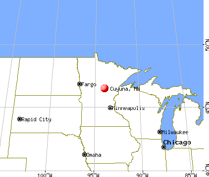 Cuyuna, Minnesota map