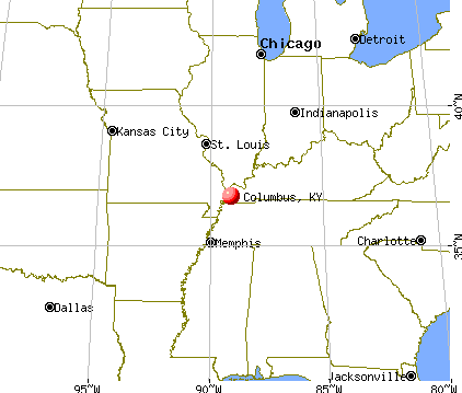 Columbus, Kentucky map