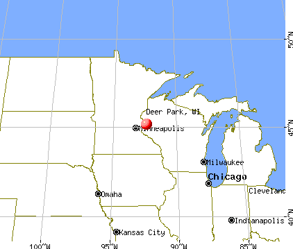 Deer Park, Wisconsin map