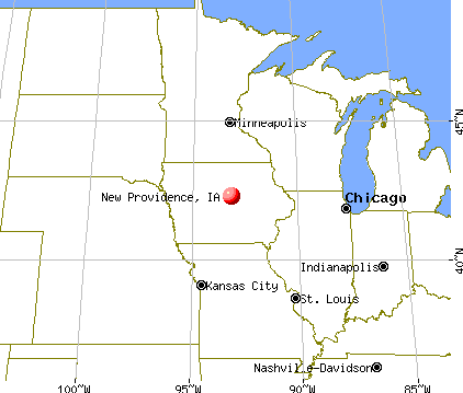 New Providence, Iowa map