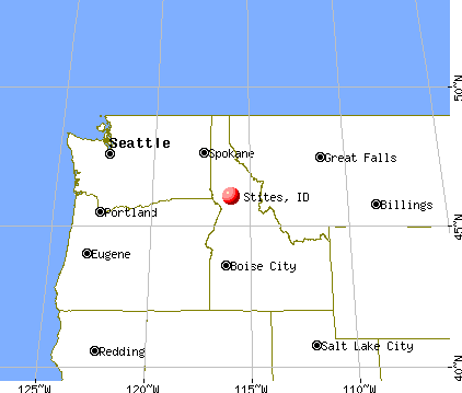 Stites, Idaho map