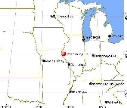 Coatsburg, Illinois map