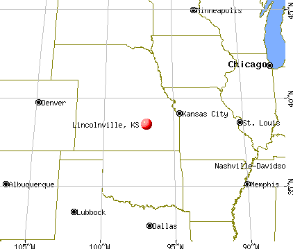Lincolnville, Kansas map