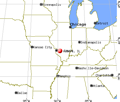 Albers, Illinois map