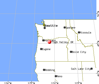 Tygh Valley, Oregon map
