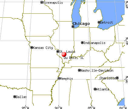 Du Bois, Illinois map