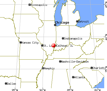 Calhoun, Illinois map