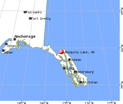 Mosquito Lake, Alaska map