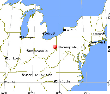 Bloomingdale, Ohio map