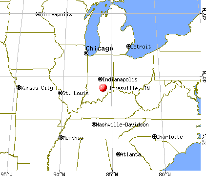Jonesville, Indiana map
